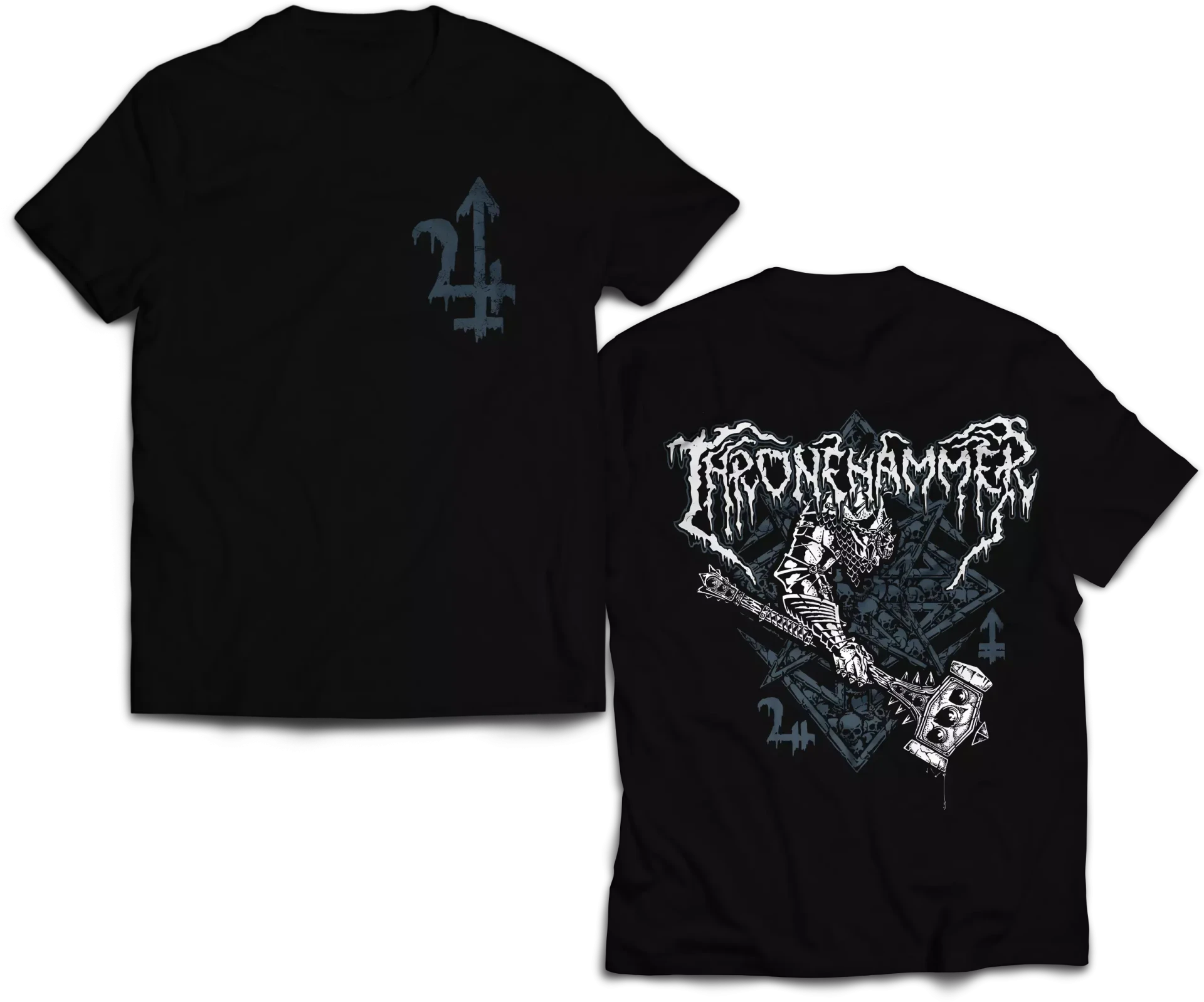 THRONEHAMMER · Hammer & Sigil | T-SHIRT (Doom Metal/Epic Metal/Death Metal Clothes)