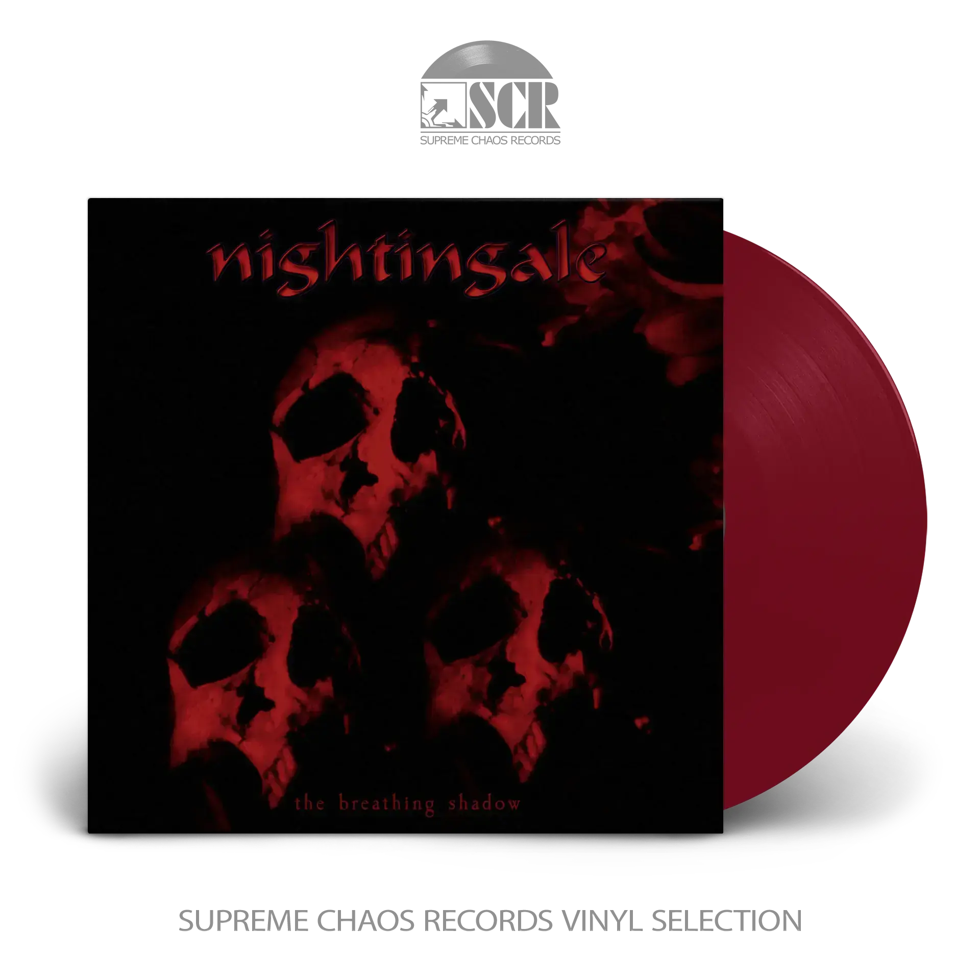 NIGHTINGALE - The Breathing Shadow (Re-issue 2025) · DEEP BLOOD RED LP (Progressive Rock/Hard Rock Vinyl)