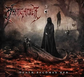 FRANTIC AMBER · Death Becomes Her | BLOOD RED LP (Heavy Metal/Hard Rock Vinyl) · Picture 1