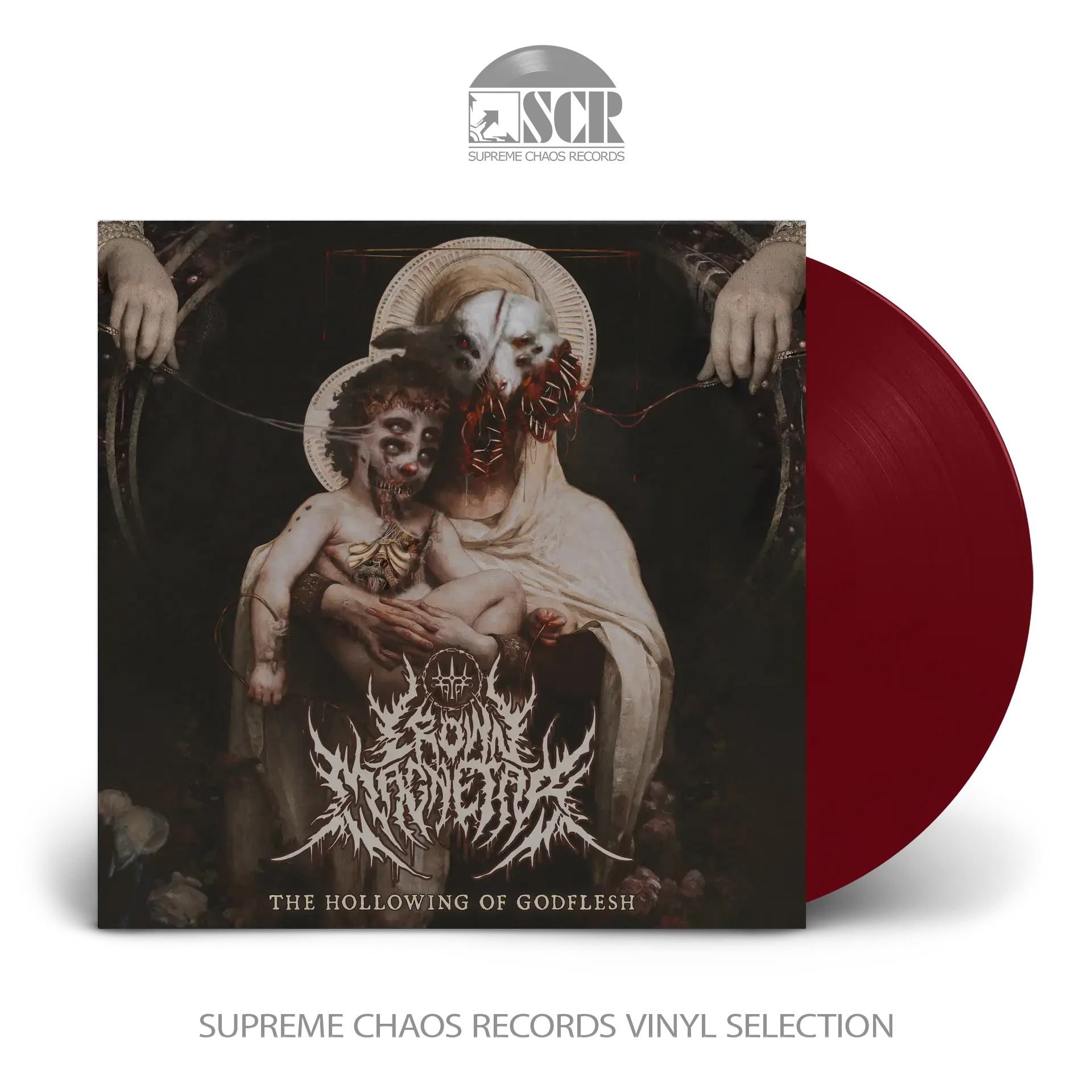 CROWN MAGNETAR · The Hollowing Of Godflesh | RED LP (Death Metal Vinyl)
