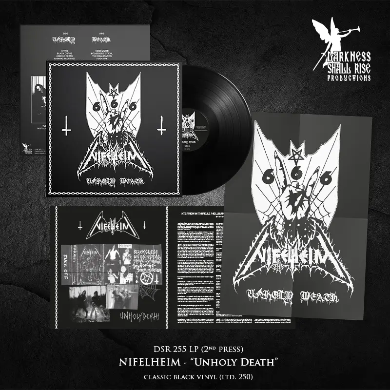 NIFELHEIM · Unholy Death (Re-Release) | BLACK LP (Black Metal Vinyl) · Picture 3