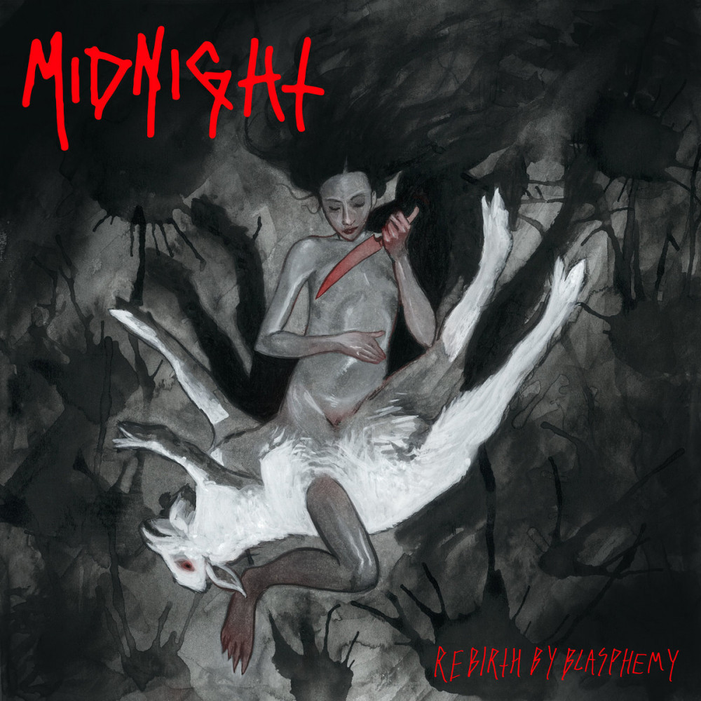 MIDNIGHT · Rebirth By Blasphemy | GREY LP (Heavy Metal Vinyl) · Picture 1