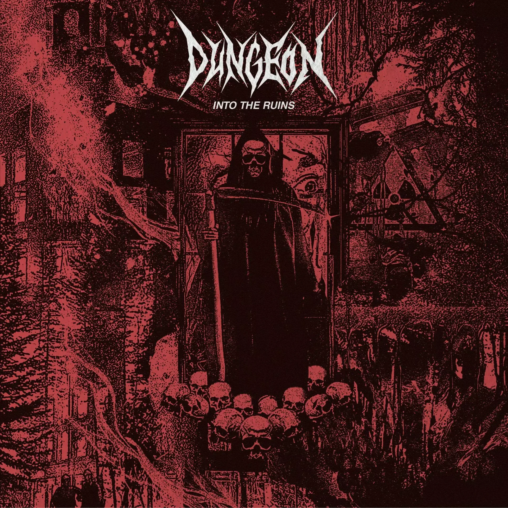 DUNGEON · Into The Ruins EP | BLACK LP (Speed Metal Vinyl) · Picture 1
