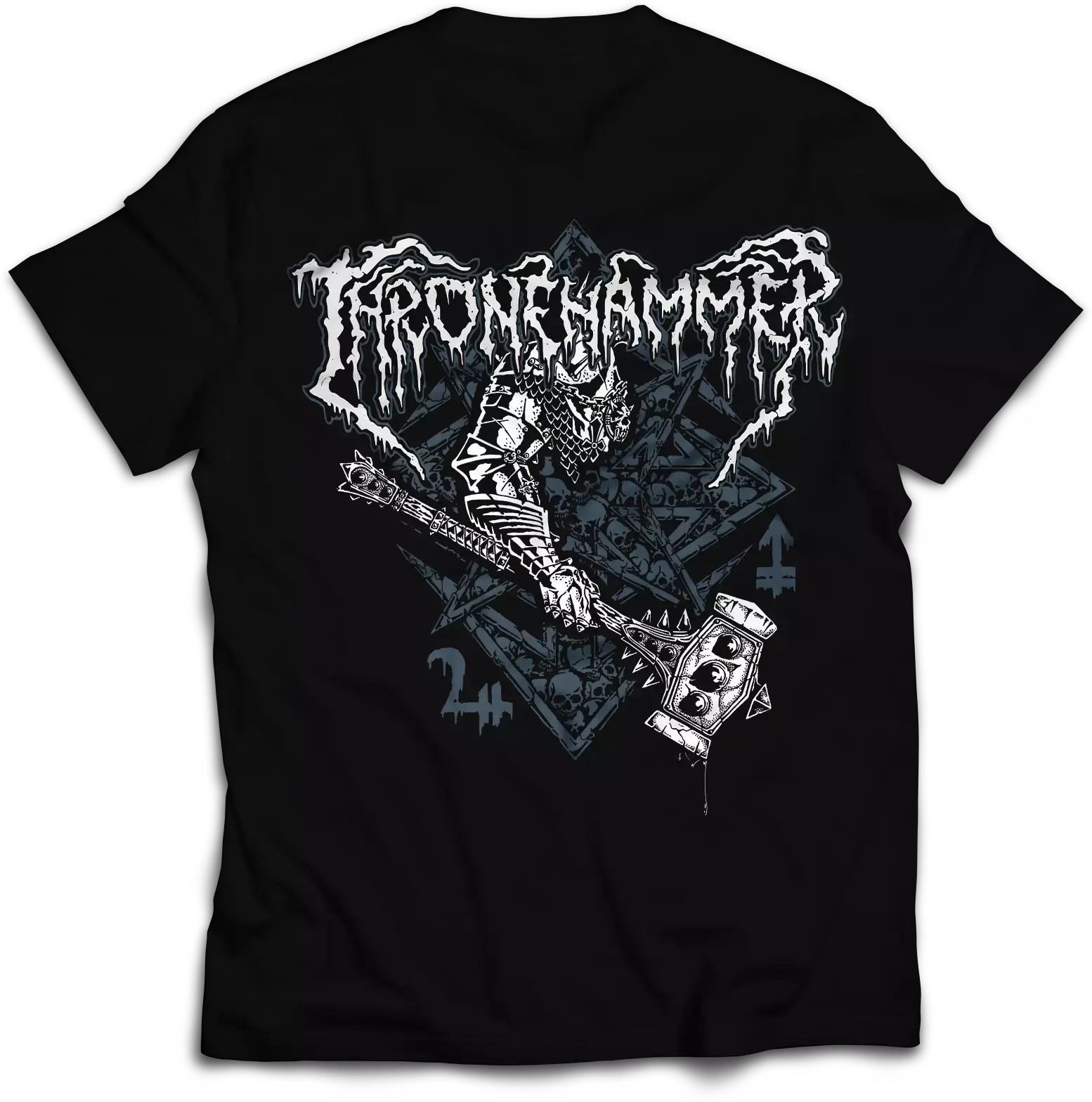 THRONEHAMMER · Hammer & Sigil | T-SHIRT (Doom Metal/Epic Metal/Death Metal Clothes) · Picture 3