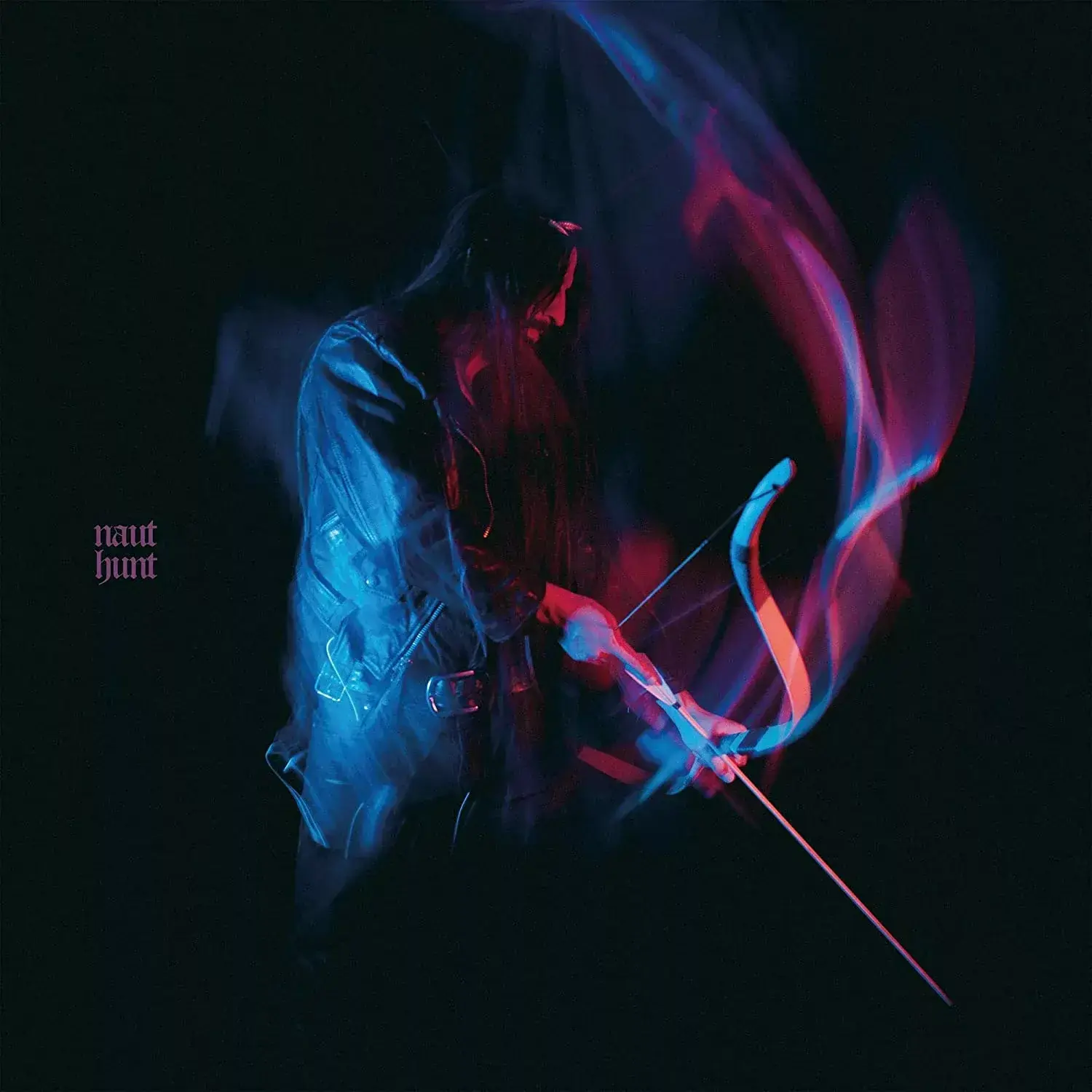 NAUT · Hunt | RED/WHITE MARBLED LP (Dark Ambient Vinyl) · Picture 1