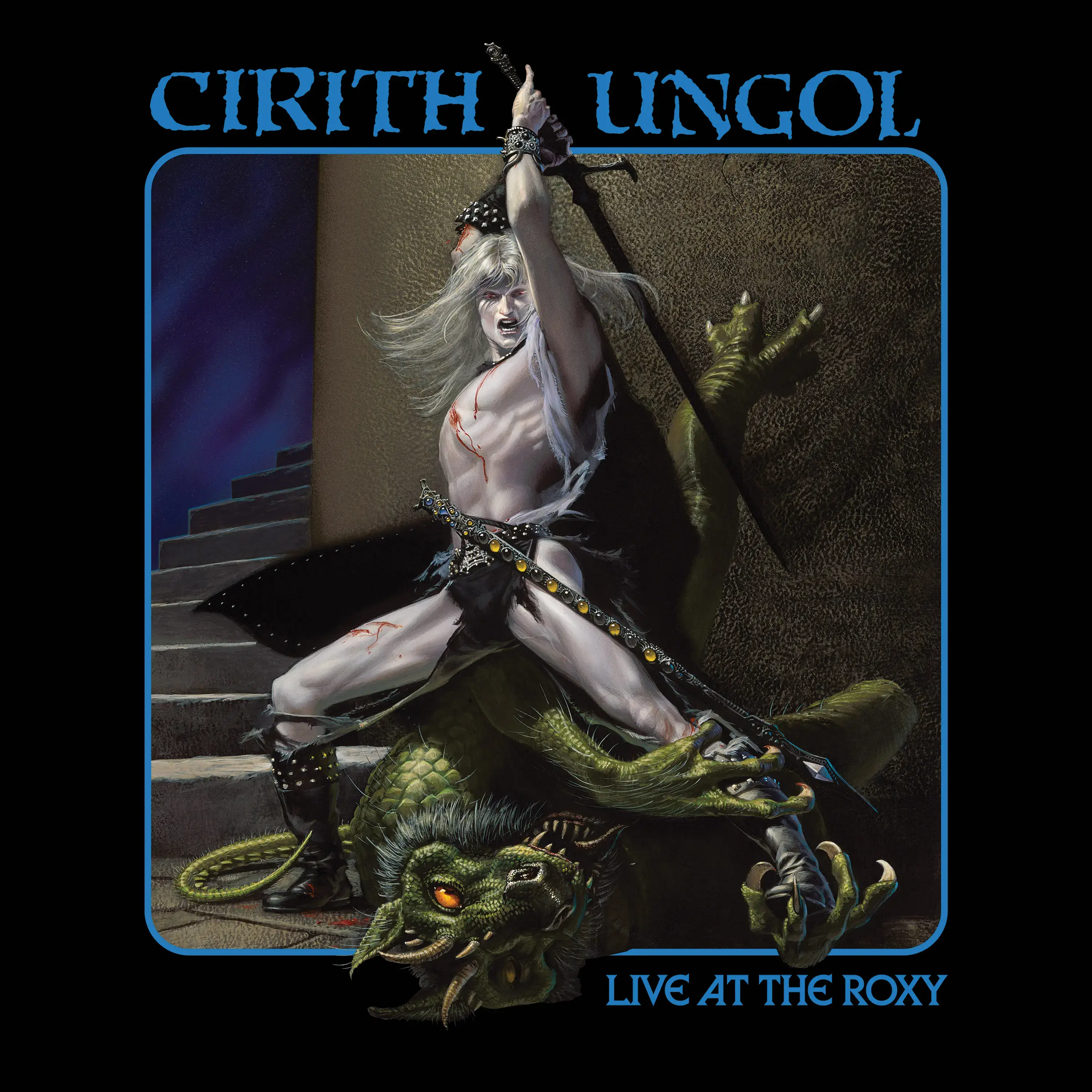CIRITH UNGOL · Live At The Roxy | LIGHT BLUE MARBLED 2LP+DVD (Doom Metal Vinyl) · Picture 1