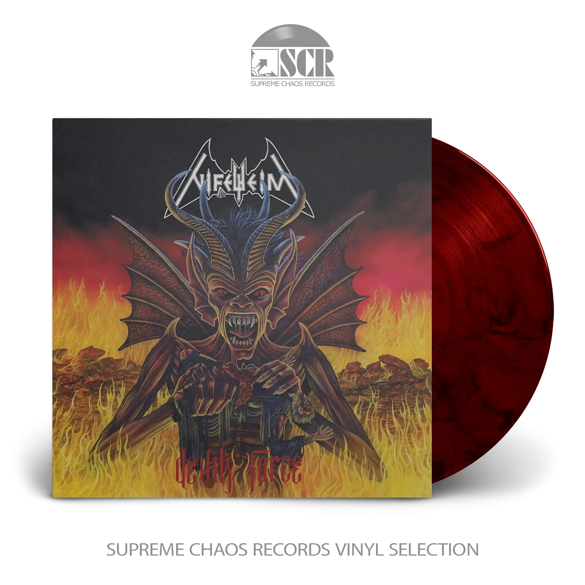NIFELHEIM · Devil's Force (Re-Release) | RED/BLACK LP (Black Metal Vinyl)