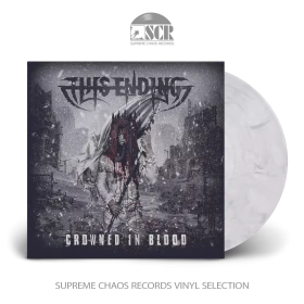 THIS ENDING · Crowned In Blood | WHITE/BLACK MARBLED LP (Death Metal Vinyl)