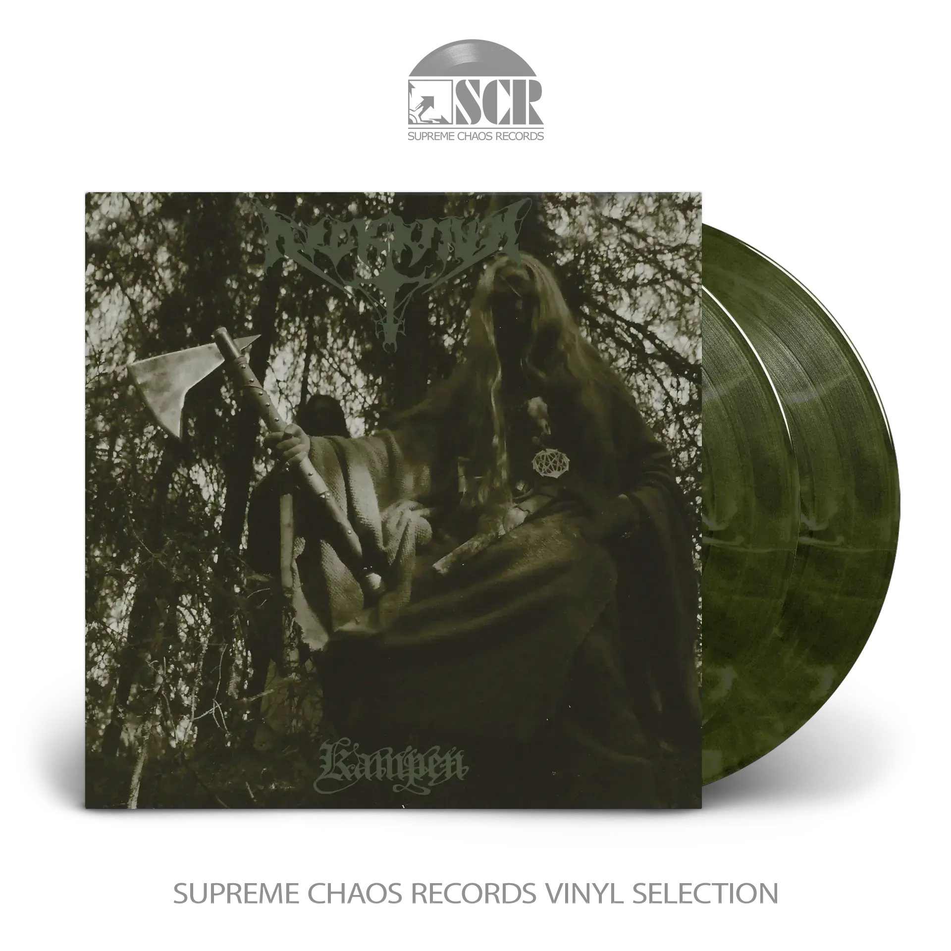 ARCKANUM · Kampen | GREEN/BLACK MARBLED 2LP (Black Metal Vinyl)