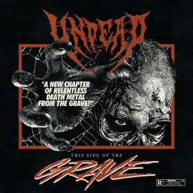 UNDEAD · This Side Of The Grave | CLEAR/RED/BLACK SPLATTER LP (Death Metal Vinyl) · Picture 1