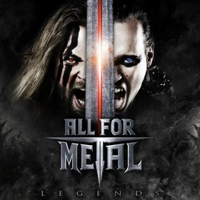 ALL FOR METAL · Legends | SILVER BLACK MARBLED LP (Heavy Metal Vinyl) · Picture 1