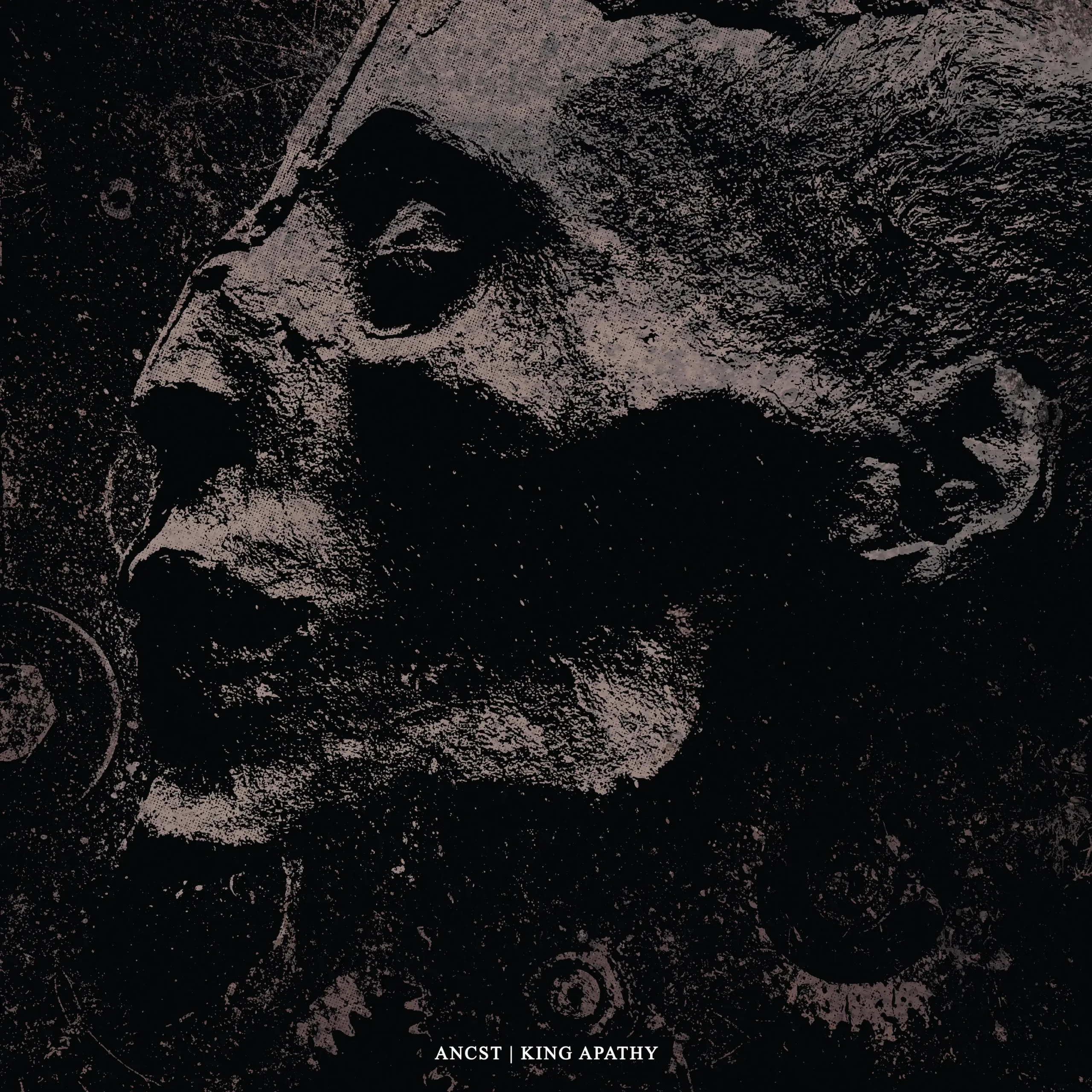 ANCST / KING APATHY - Split · WHITE LP (Black Metal Vinyl) · Bild 2