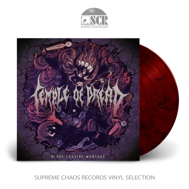 Temple Of Dread · Blood Craving Mantras | Transparent RED/BLACK LP