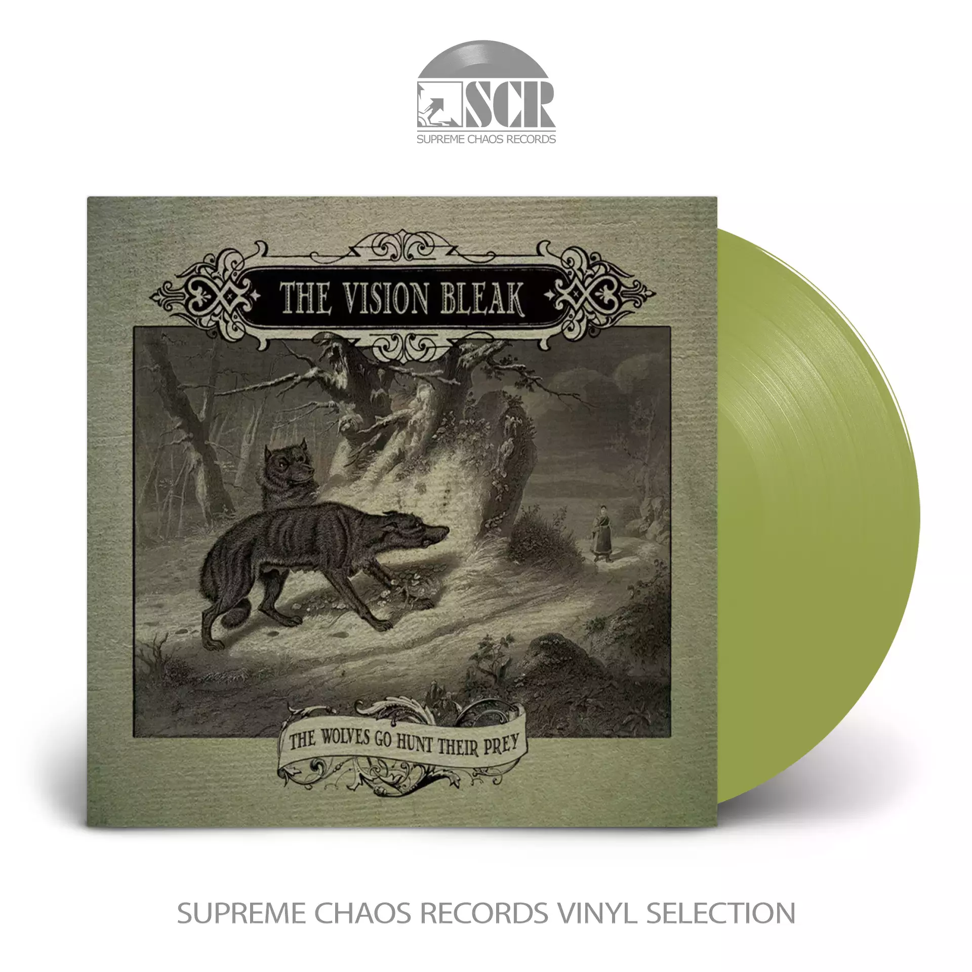 THE VISION BLEAK - The Wolves Go Hunt Their Prey · LIME GREEN LP (Gothic Metal/Heavy Metal/Horror Metal Vinyl)