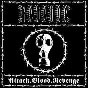 REVENGE · Attack.Blood.Revenge | WHITE/BLACK LP (Black Metal Vinyl) · Picture 1