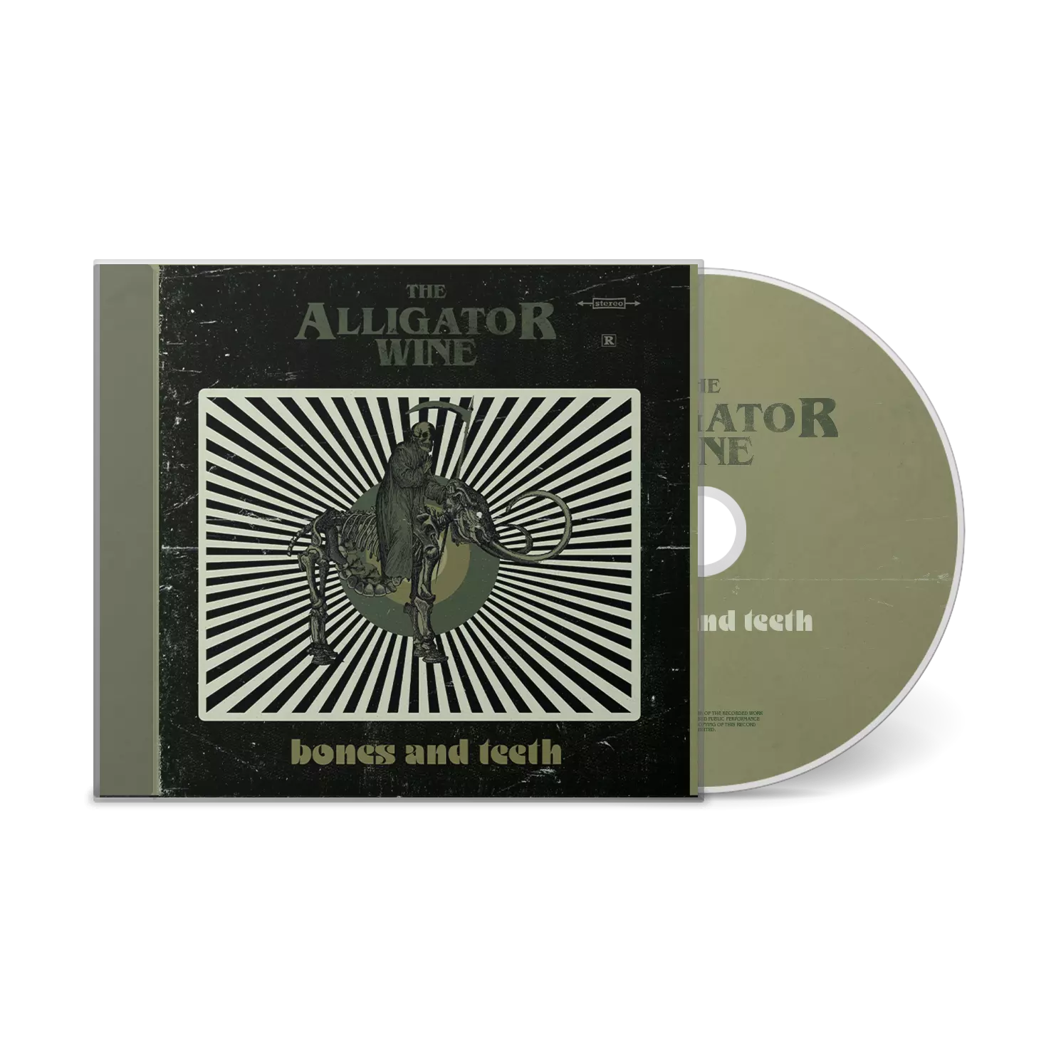 THE ALLIGATOR WINE · Bones And Teeth | JEWELCASE CD (Psychedelic Rock/Alternative Rock CDs)