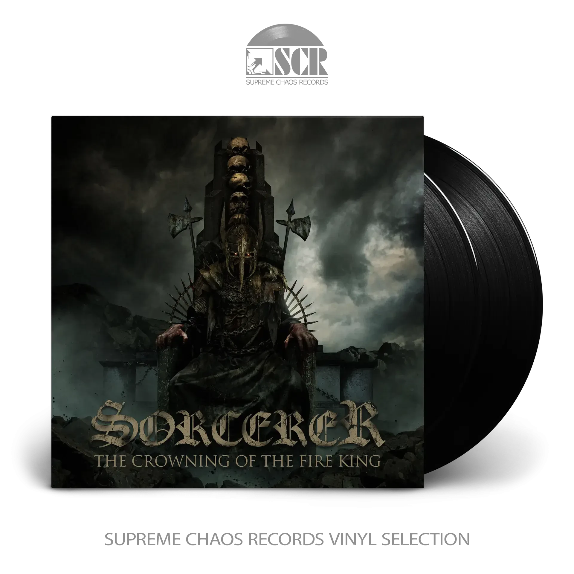 SORCERER · The Crowning Of The Fire King (B-Stock) | BLACK 2LP (Heavy Metal/Doom Metal Vinyl)