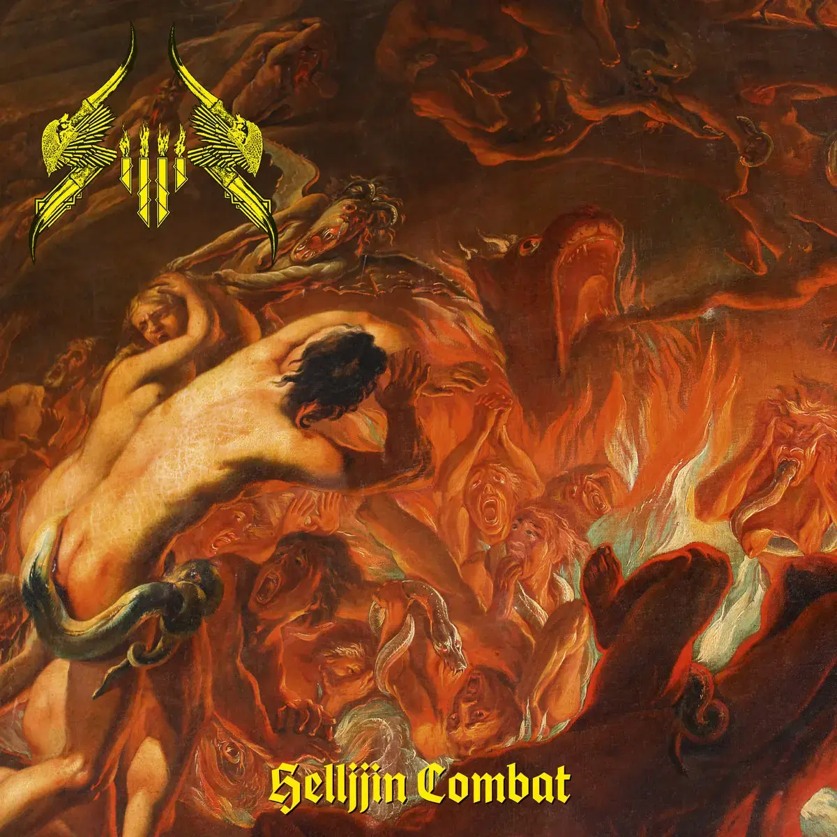 SIJJIN · Helljjin Combat | BLACK LP (Death Metal/Black Metal/Thrash Metal Vinyl) · Picture 1