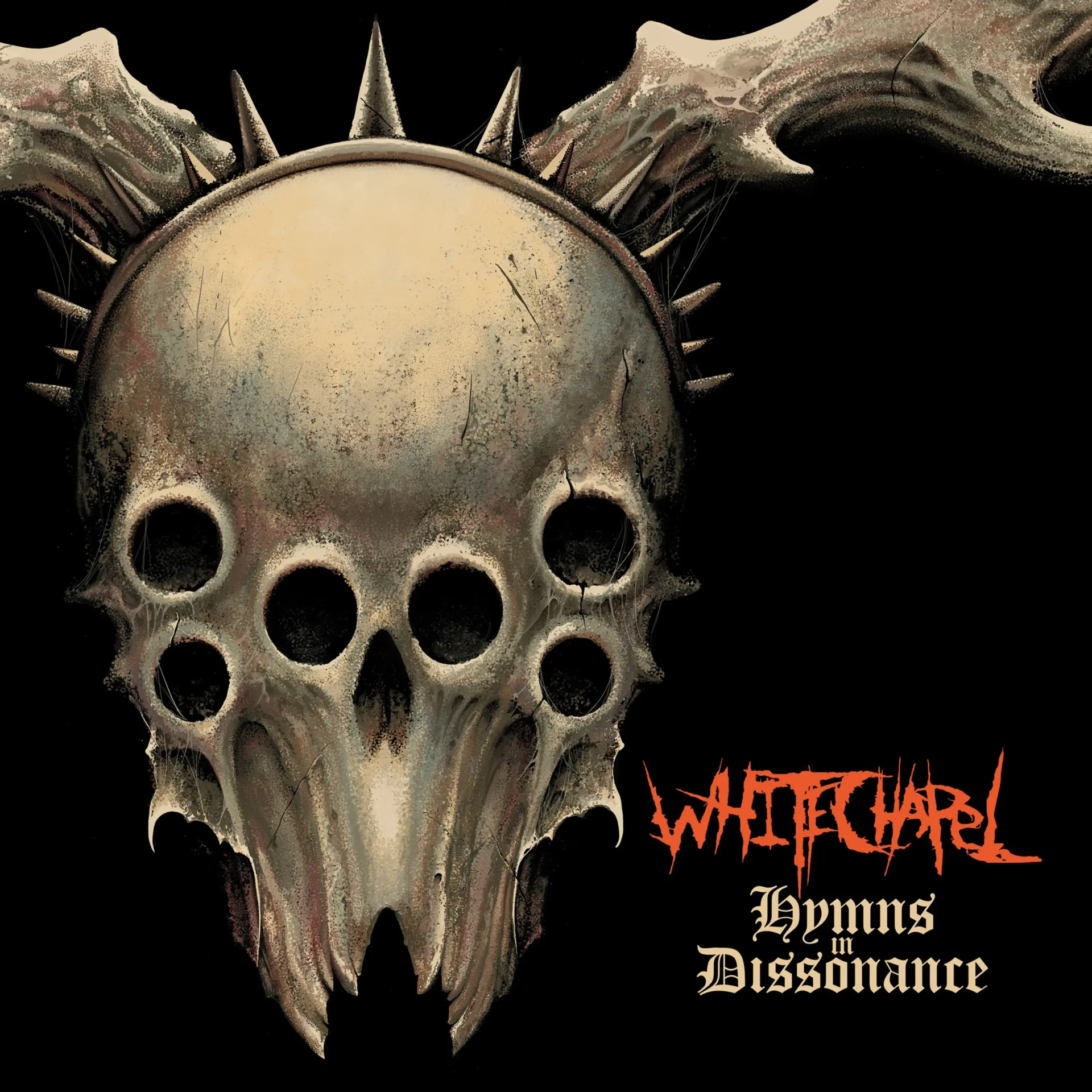 WHITECHAPEL · Hymns in Dissonance | NEON ORANGE BLACK DUST LP (Deathcore Vinyl) · Picture 2
