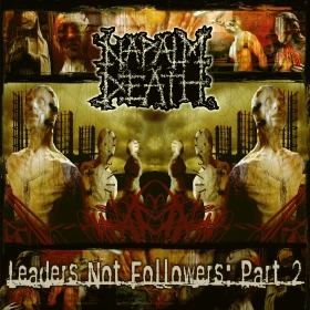 NAPALM DEATH · Leaders Not Followers: Part 2 | ORANGE/BLACK SPLATTER LP (Grindcore Vinyl) · Picture 1