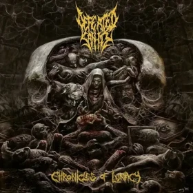 DEFEATED SANITY · Chronicles of Lunacy | TRANSPARENT CLEAR/BLACK SPLATTER LP (Death Metal/Grindcore Vinyl) · Picture 1