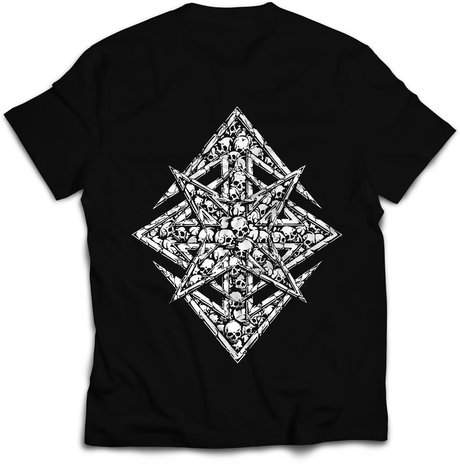 THRONEHAMMER - Chaos Star Logo [T-SHIRT] (Doom Metal/Epic Metal/Death Metal/Heavy Metal Clothes) · Picture 2