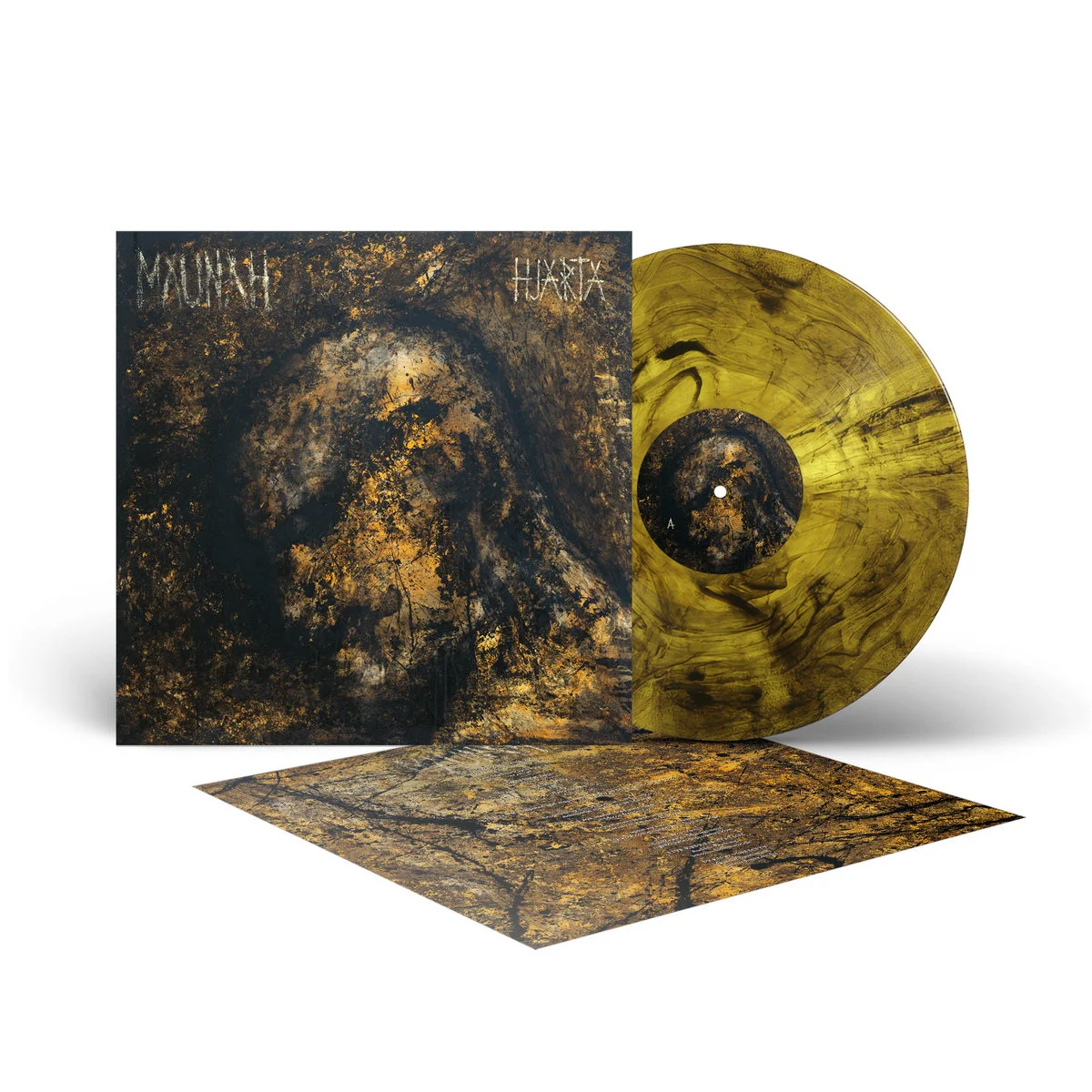 MAUNAH · Hjarta | YELLOW/BLACK MARBLED LP (Doom Metal Vinyl) · Picture 2
