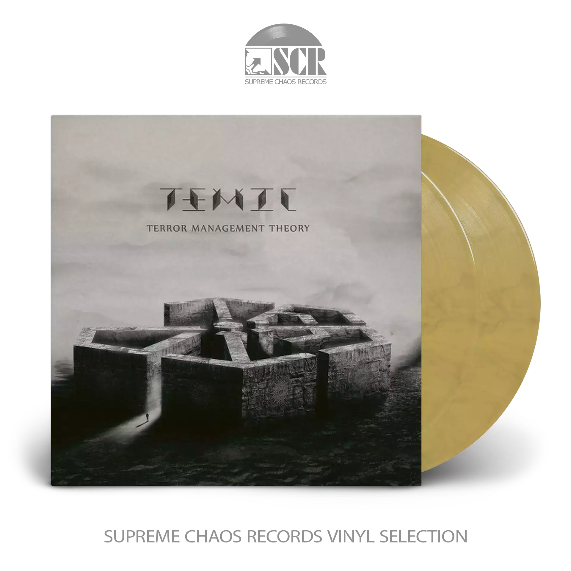 TEMIC · Terror Management Theory | GOLD/BLACK MARBLED 2LP (Progressive Metal Vinyl)