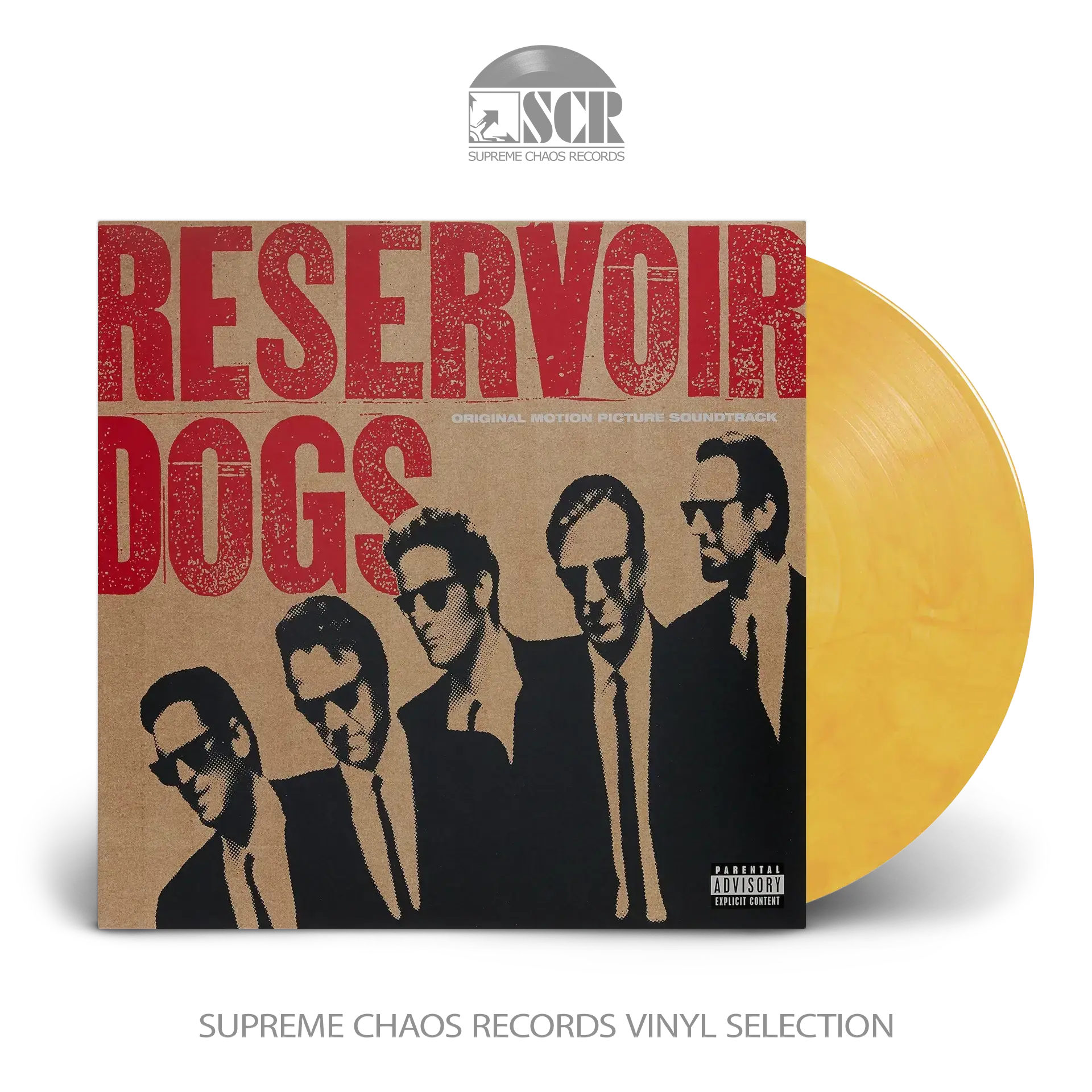 VARIOUS · Reservoir Dogs (Original Motion Picture Soundtrack) | ULTRA RARE YELLOW WHITE BROWN LP (Soundtrack Vinyl)