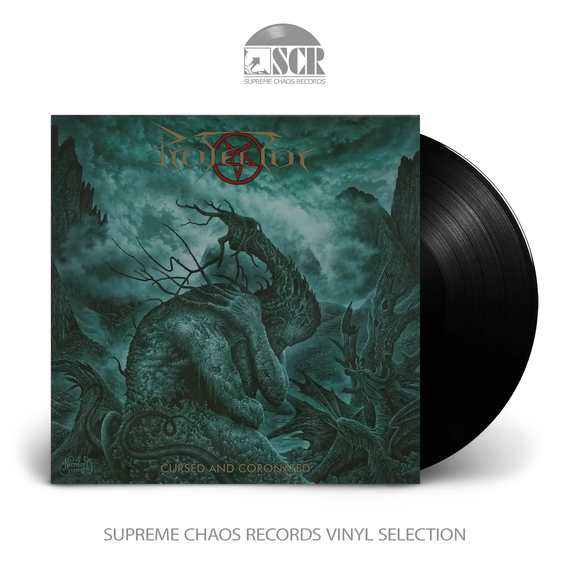 PROTECTOR · Cursed And Coronated | BLACK LP (Death Metal Vinyl)