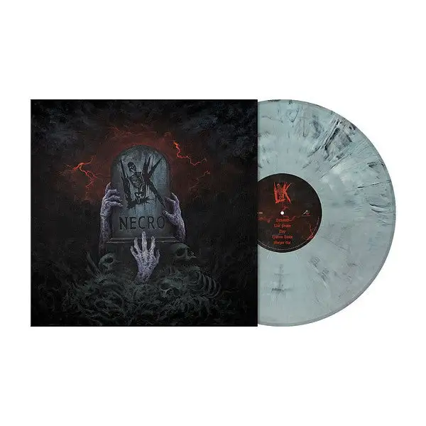 LIK · Necro | TOMBSTONE GREY MARBLED LP (Death Metal Vinyl) · Picture 3