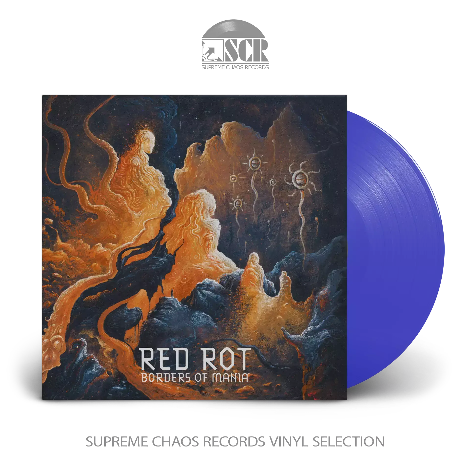 RED ROT · Borders Of Mania | TRANSPARENT BLUE LP (Death Metal Vinyl)