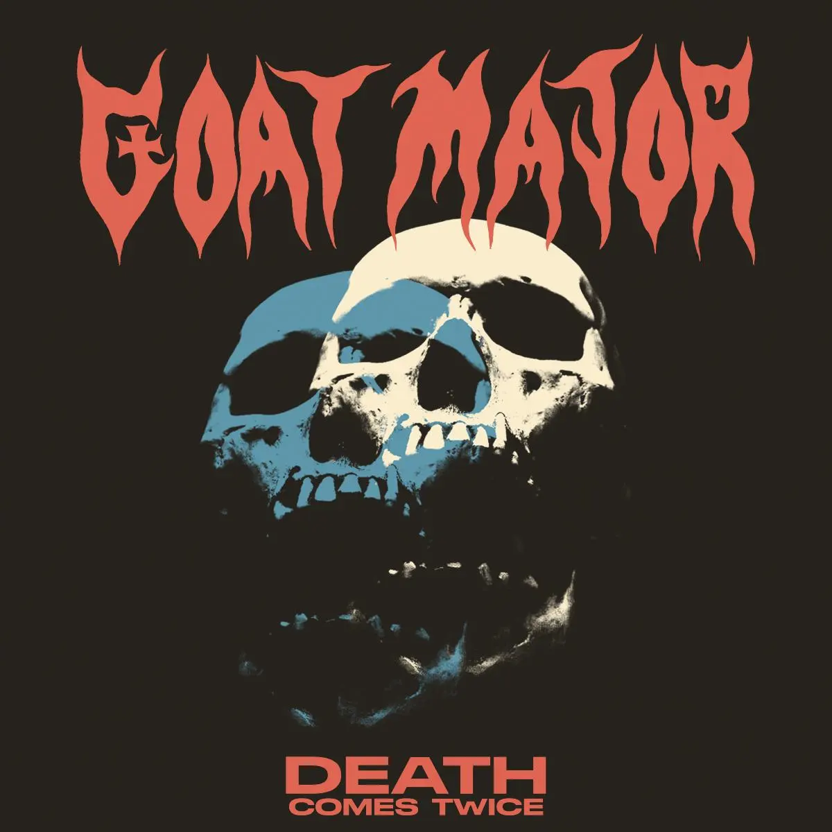 GOAT MAJOR · Death Comes Twice | WHITE LP (Doom Metal/Stoner Rock Vinyl) · Picture 1