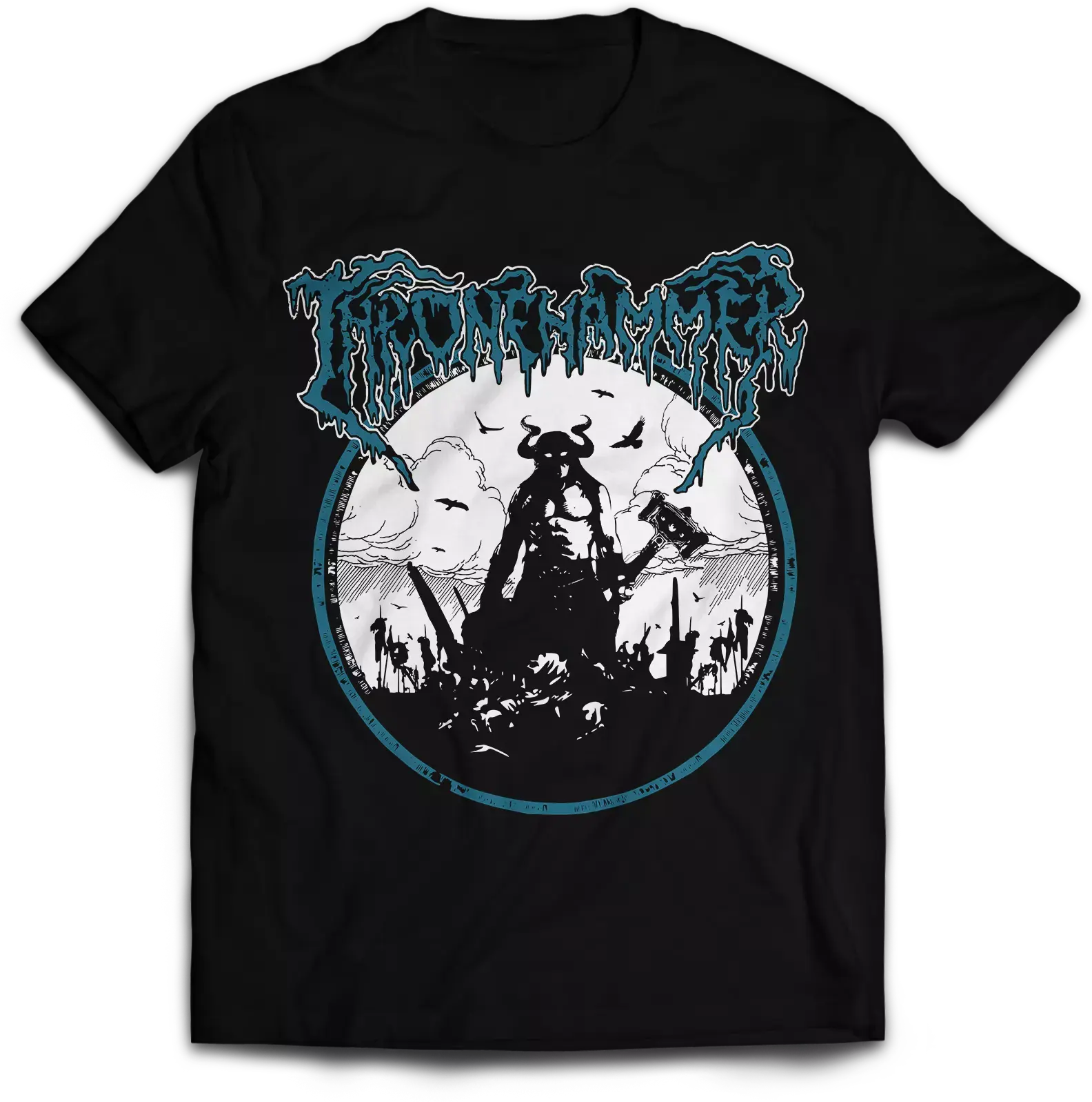 THRONEHAMMER · Usurper Barbarian | T-SHIRT (Doom Metal/Epic Metal/Death Metal Clothes)