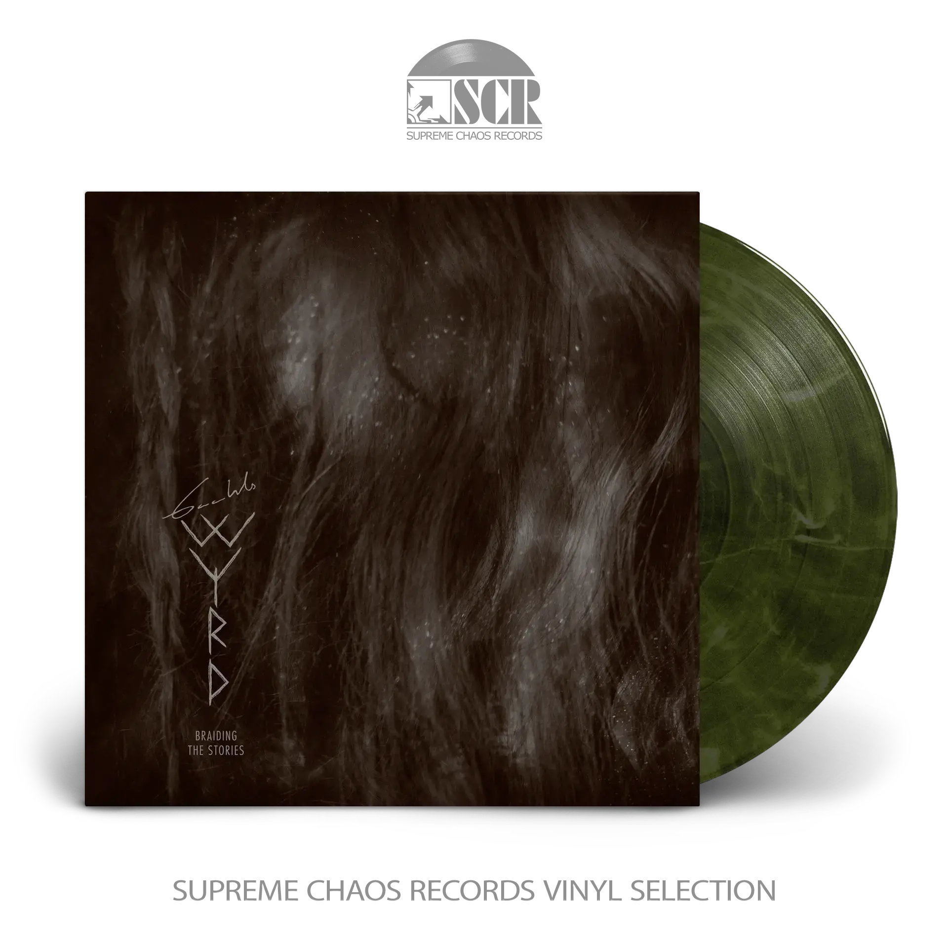 GAAHLS WYRD · Braiding The Stories | SILVER/GREEN LP (Black Metal Vinyl)