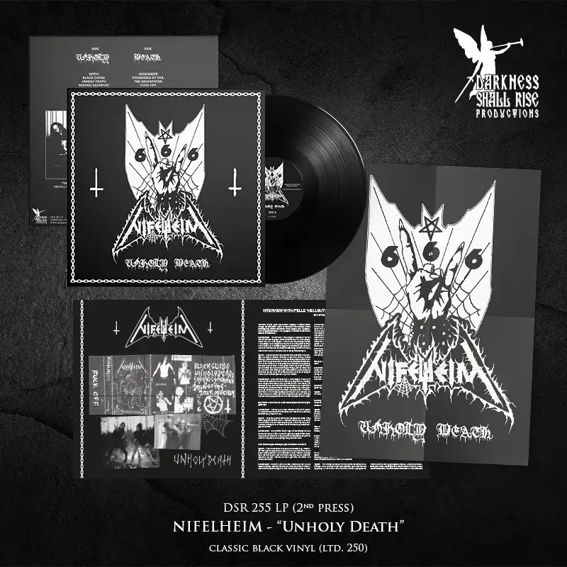 NIFELHEIM · Unholy Death (Re-Release) | BLACK LP (Black Metal Vinyl) · Picture 2