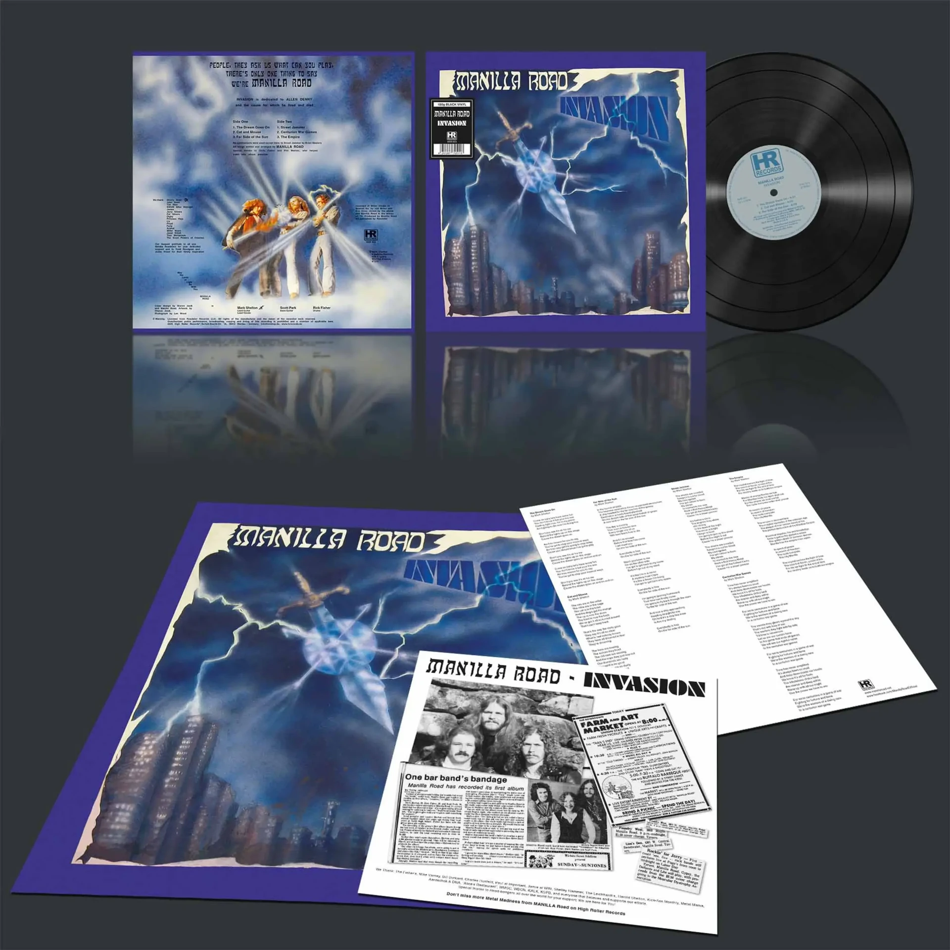 MANILLA ROAD - Invasion [BLACK LP] (Heavy Metal Vinyl) · Picture 2