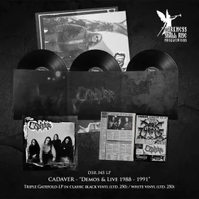 CADAVER · Demos & Live 1988-1991 | BLACK 3LP (Death Metal Vinyl) · Picture 3