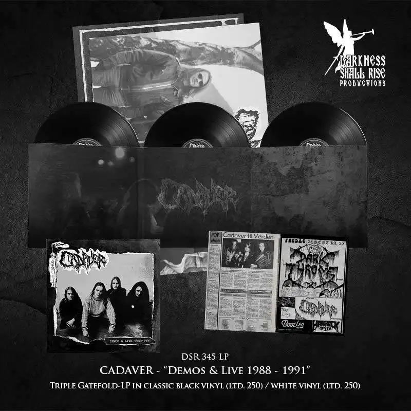 CADAVER · Demos & Live 1988-1991 | BLACK 3LP (Death Metal Vinyl) · Picture 3