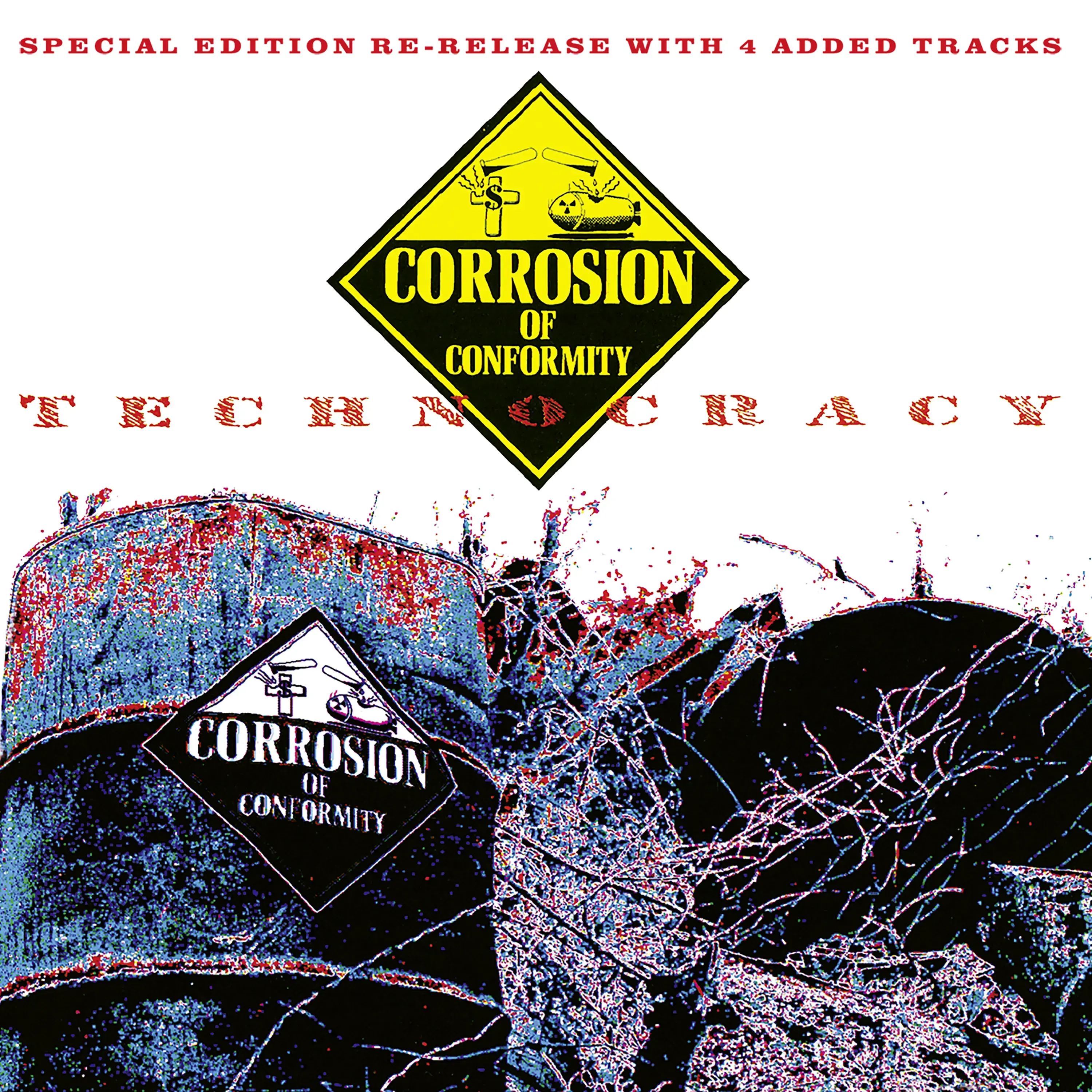 CORROSION OF CONFORMITY · Technocracy [RED/WHITE] | LP (Hardcore/Sludge Vinyl) · Picture 1