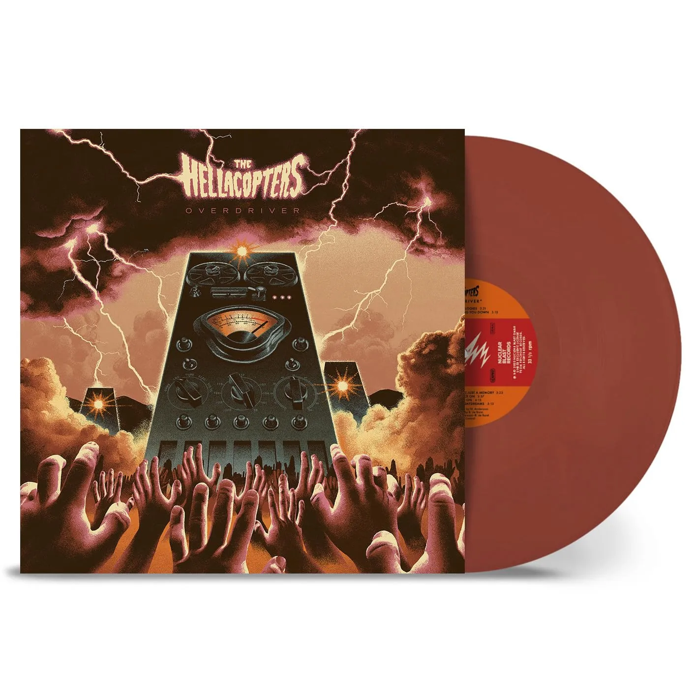 THE HELLACOPTERS · Overdriver | BRICK RED LP (Hard Rock Vinyl) · Picture 3