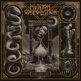PHANTOM CORPORATION · Time And Tide | ORANGE MARBLED LP (Thrash Metal/D-Beat/Death Metal Vinyl) · Picture 2