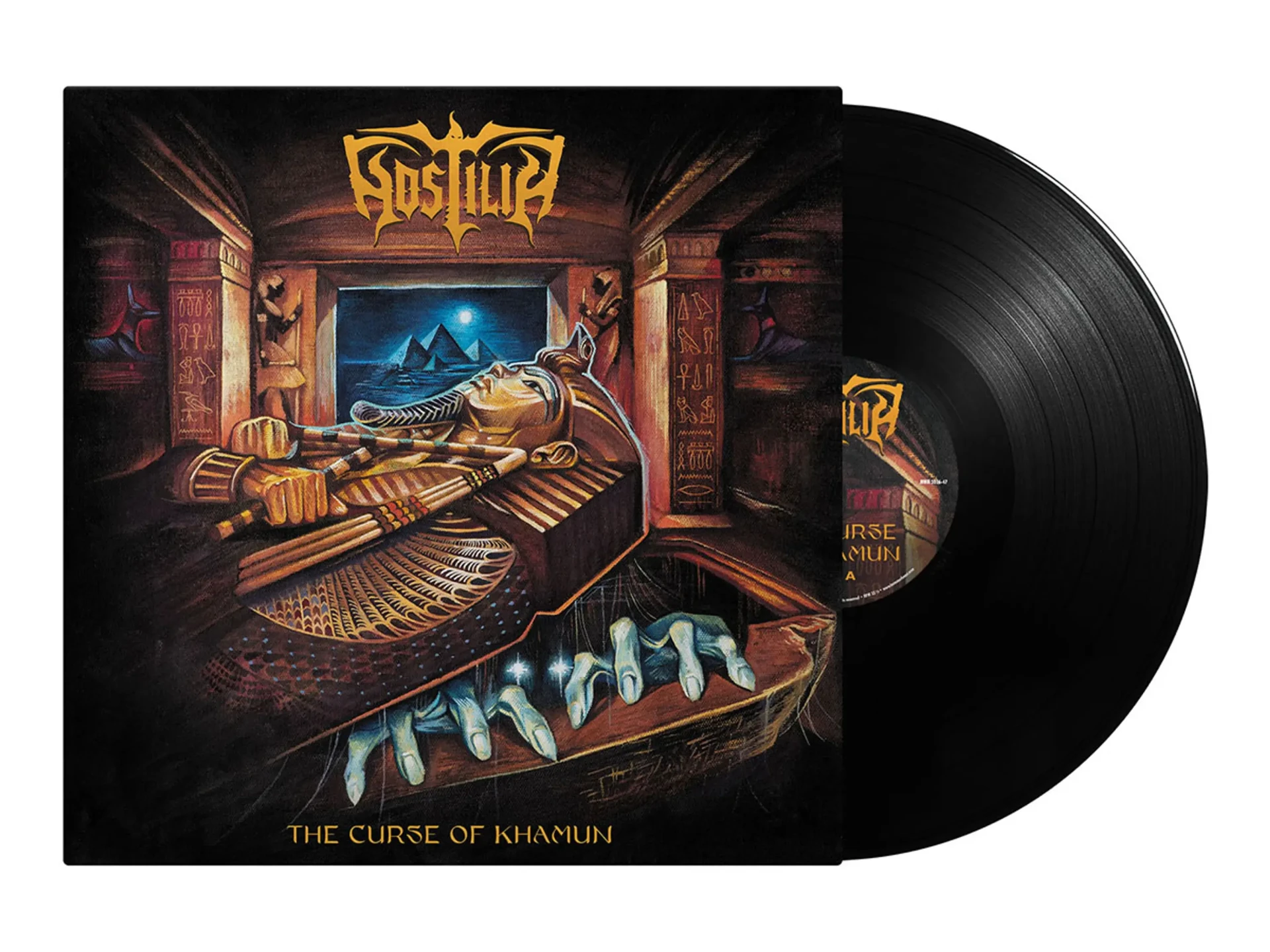 HOSTILIA · The Curse of Khamun | BLACK LP (Thrash Metal Vinyl) · Picture 2