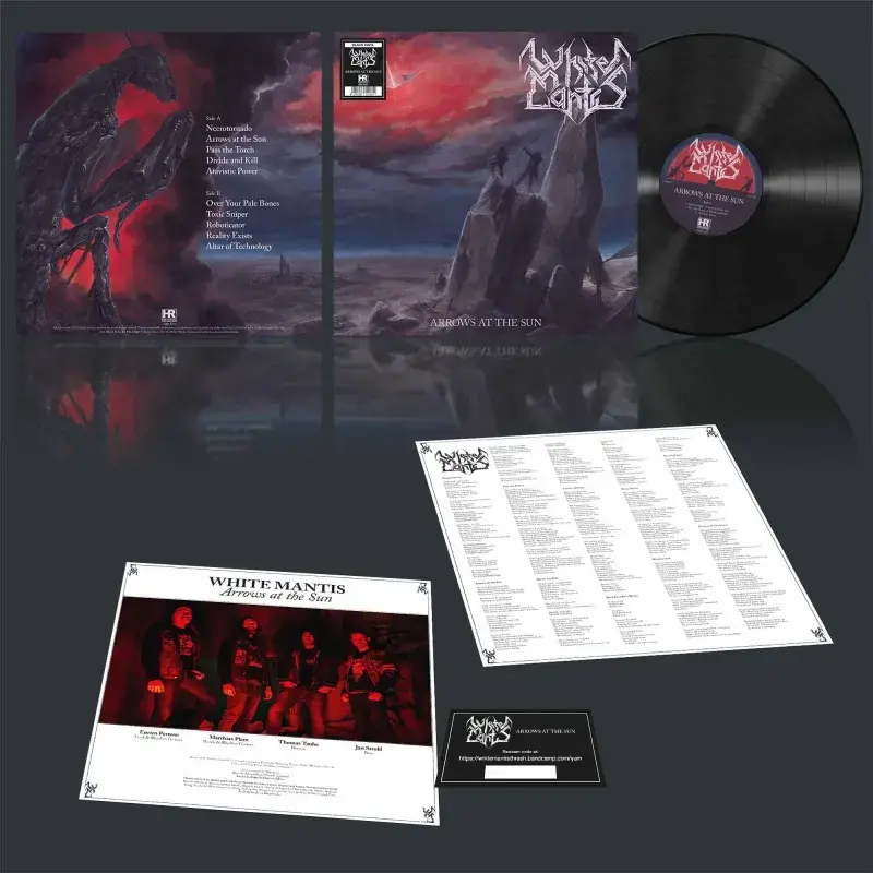WHITE MANTIS · Arrows at the Sun | BLACK LP (Thrash Metal Vinyl) · Picture 2