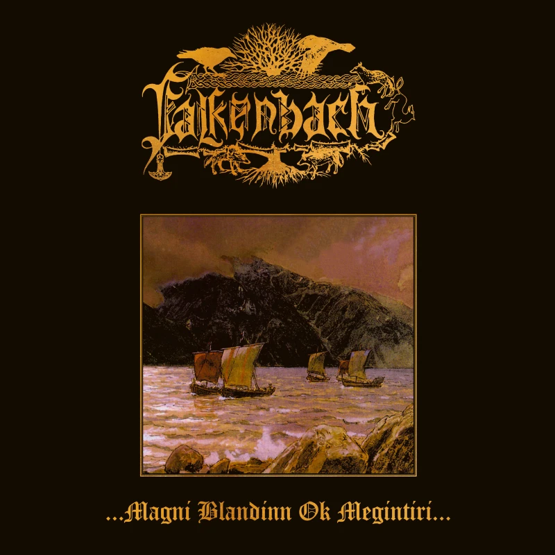 FALKENBACH · ...Magni Blandinn Ok Megintíri... | YELLOW/BLACK MARBLED LP (Black Metal/Folk Vinyl) · Picture 1