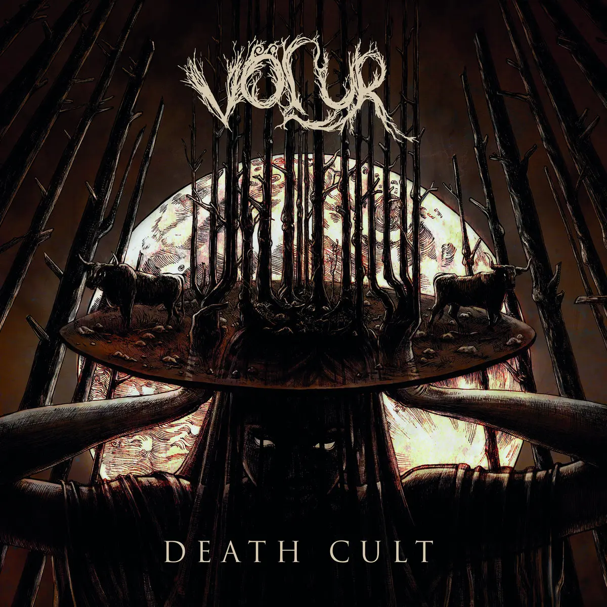 VÖLUR · Death Cult | SILVER LP (Heavy Metal Vinyl) · Picture 1