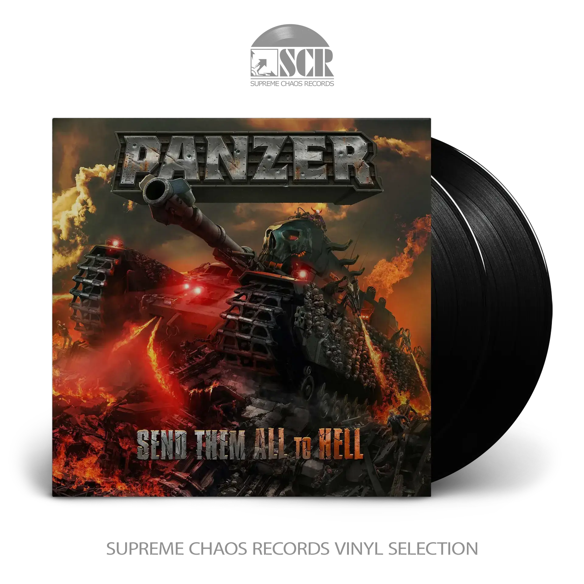 THE GERMAN PANZER · Send Them All To Hell | BLACK 2LP (Thrash Metal Vinyl)