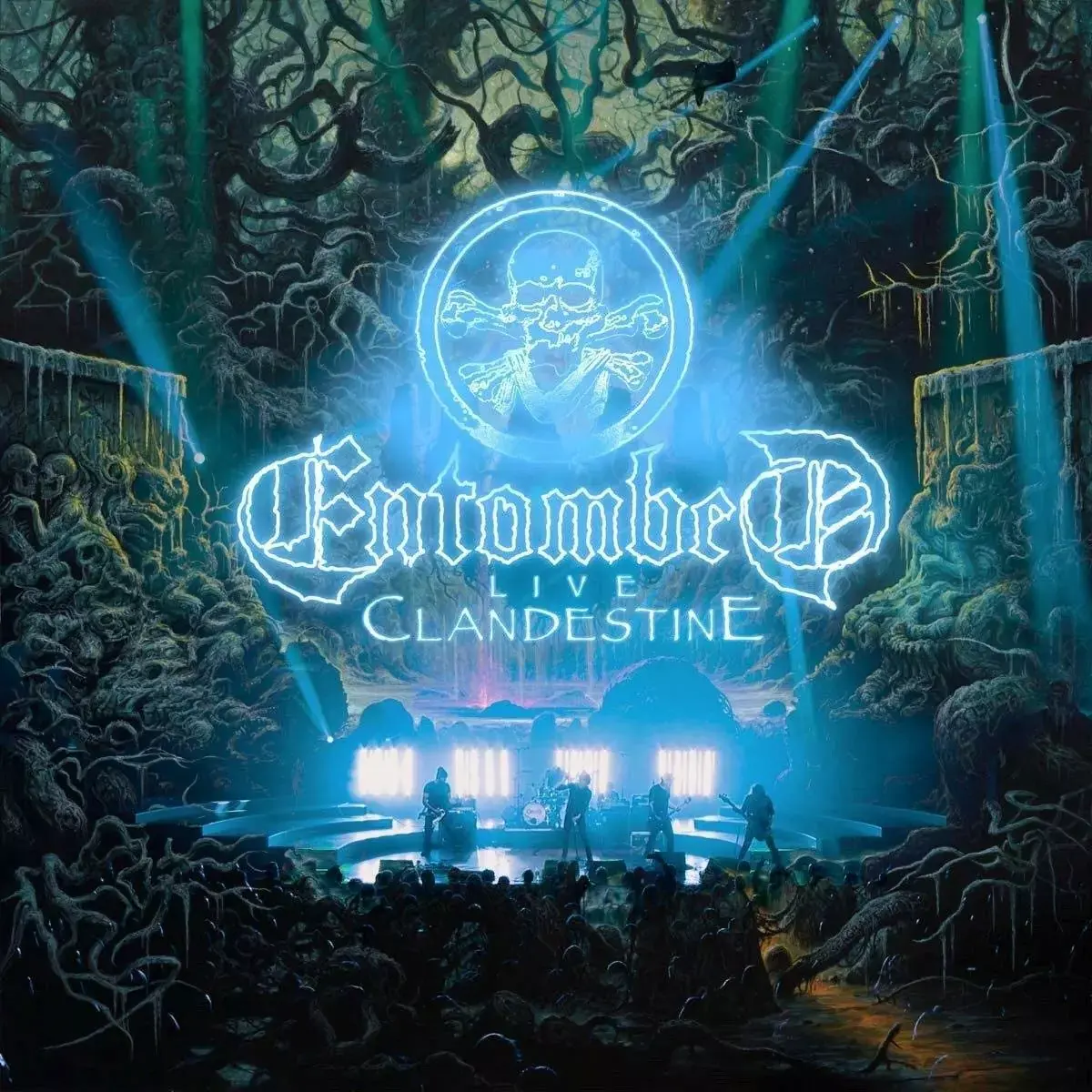 ENTOMBED · Clandestine - Live | RED 2LP (Death Metal Vinyl) · Picture 1