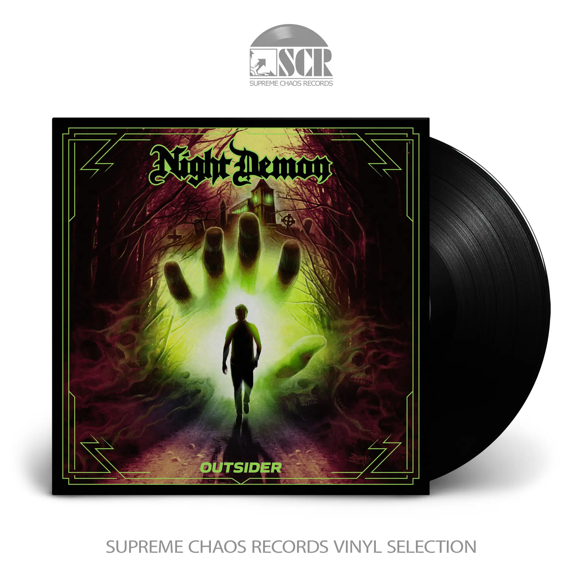 NIGHT DEMON - Outsider · BLACK LP (Heavy Metal Vinyl)