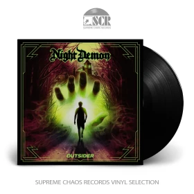 NIGHT DEMON · Outsider | BLACK LP (Heavy Metal Vinyl)
